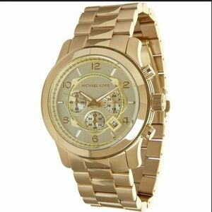 *SOLD*Michael Kors Runway Oversized Gold Watch